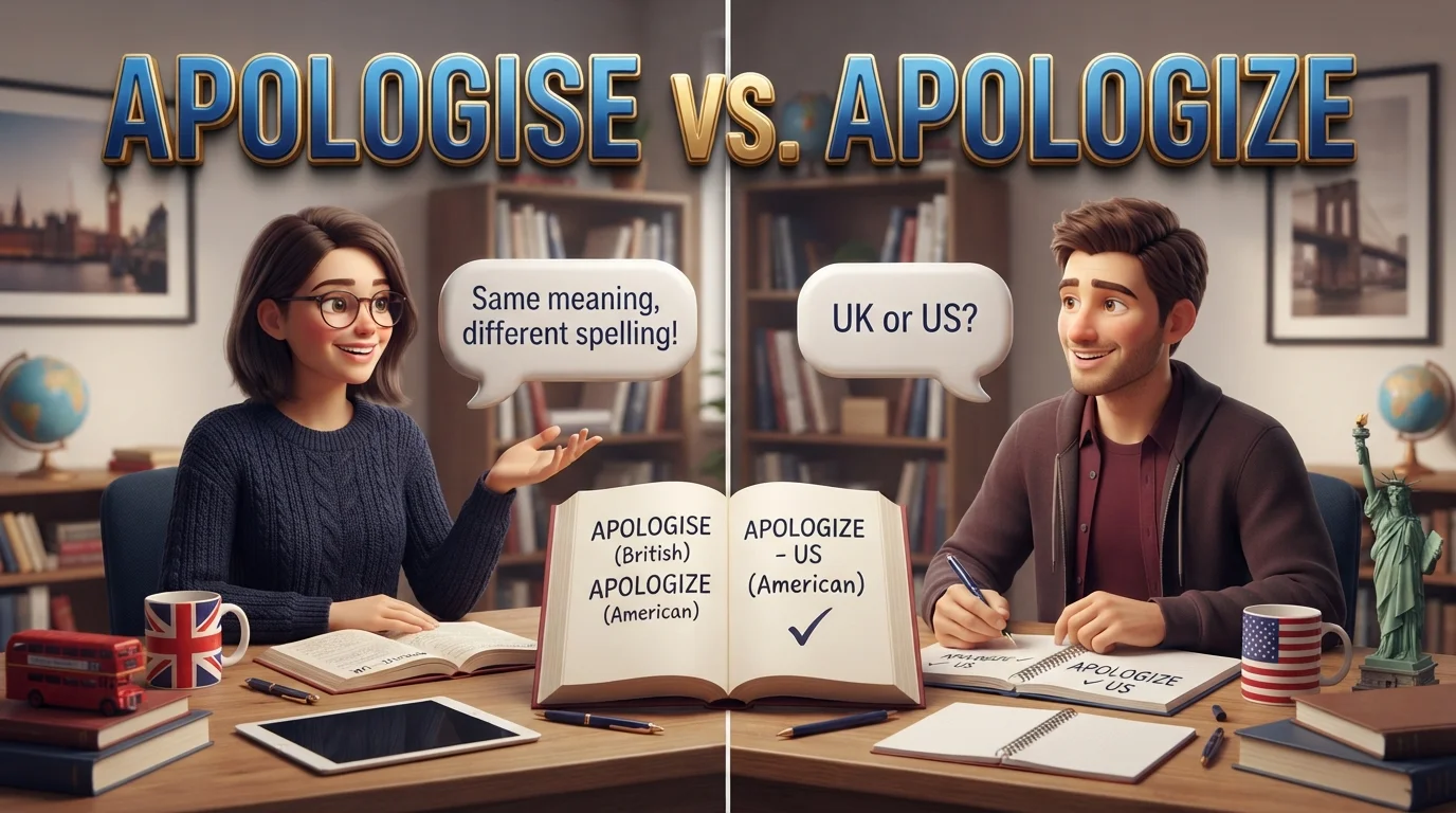 Apologise vs. Apologize Meaning and Use