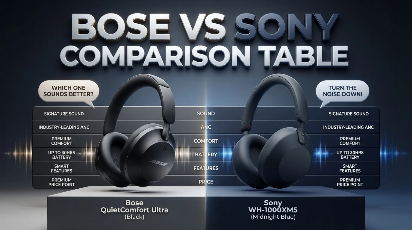 Bose vs Sony Comparison Table