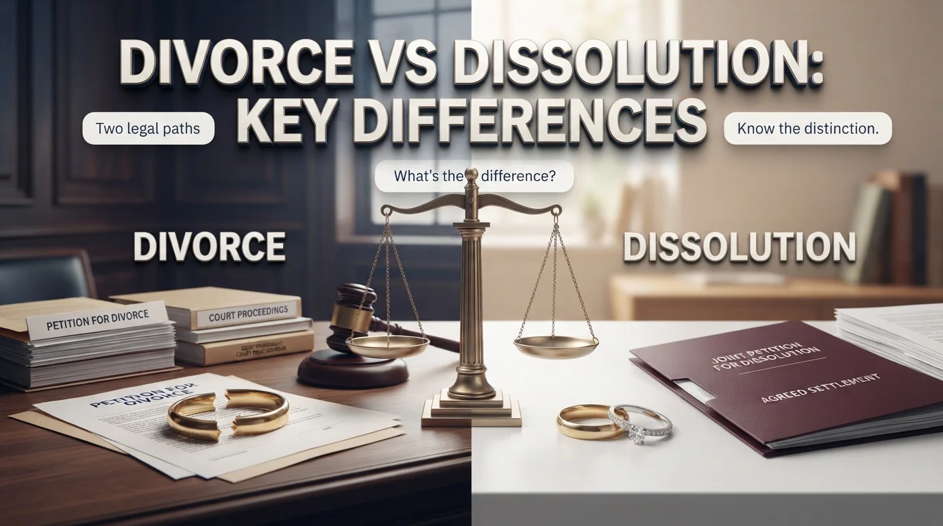 Divorce vs Dissolution Key Differences