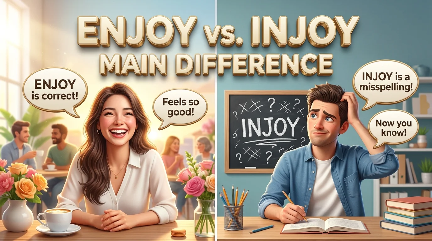 Enjoy vs. Injoy Main Difference