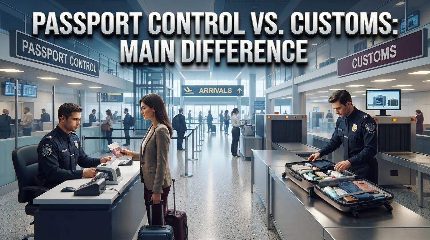 Passport Control vs. Customs Main Difference