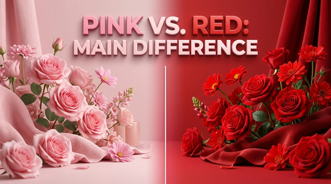 Pink vs. Red Main Difference