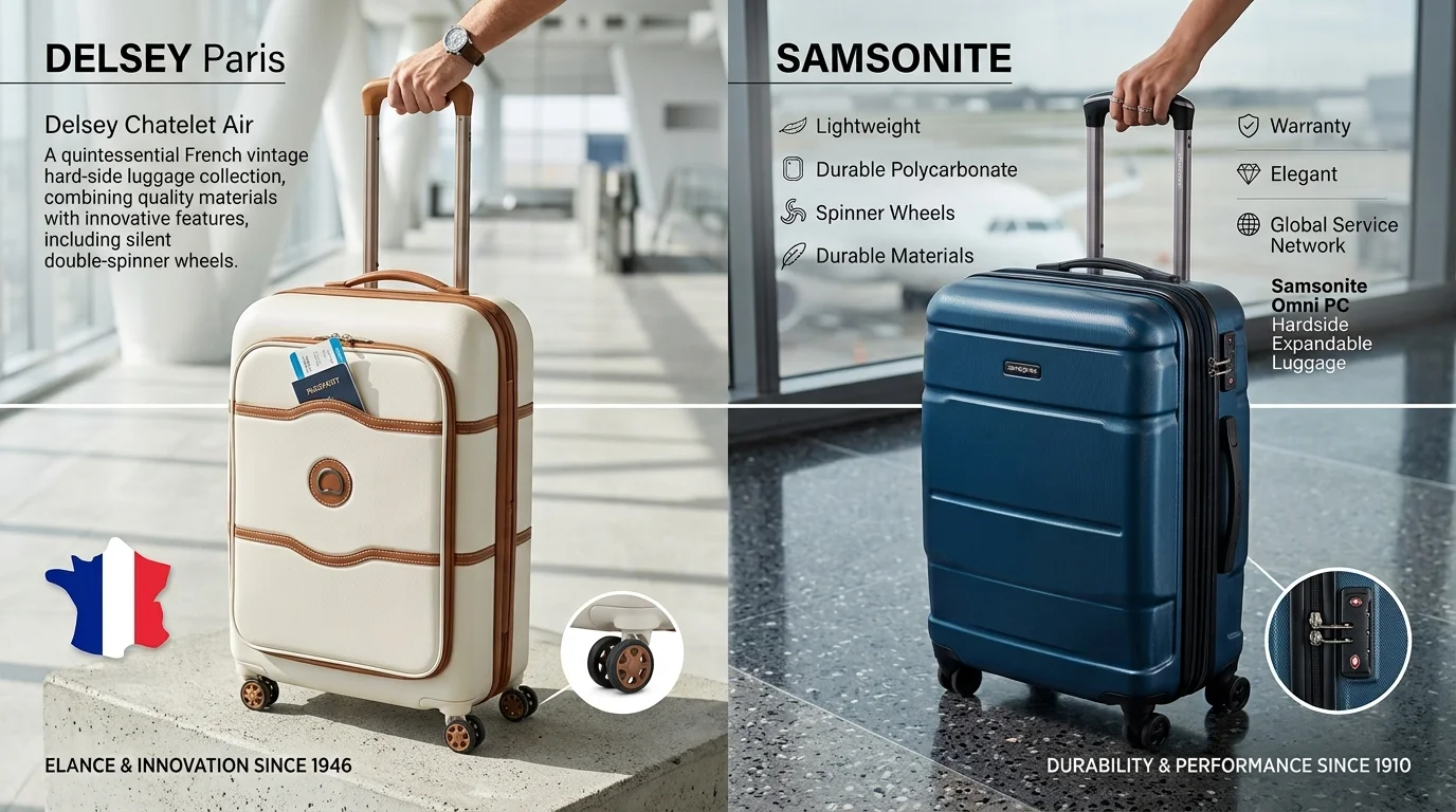 Quick Answer Delsey vs. Samsonite