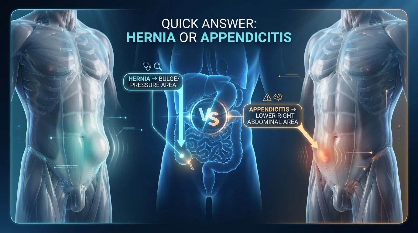Quick Answer Hernia or Appendicitis
