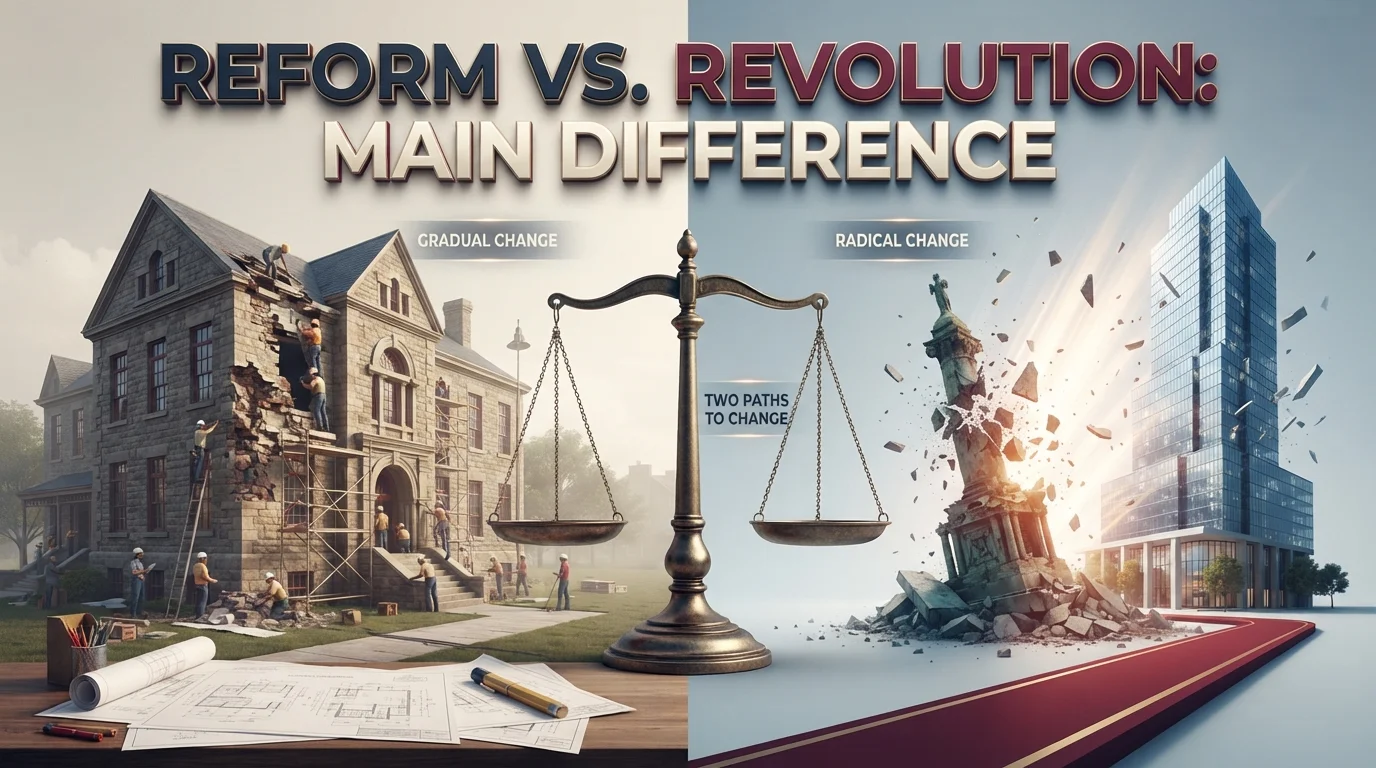 Reform vs. Revolution Main Difference