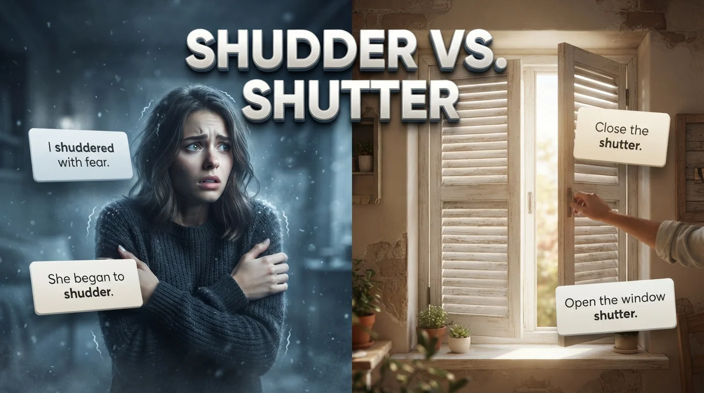 Shudder vs. Shutter Examples