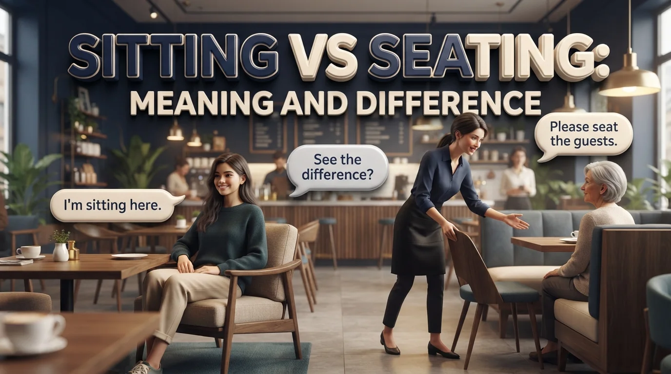 Sitting vs Seating Meaning and Difference