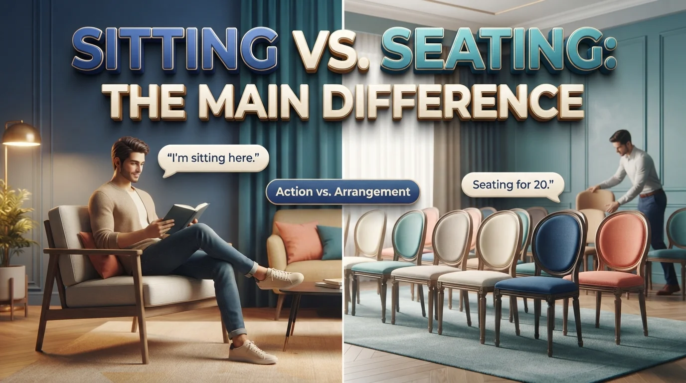 Sitting vs. Seating The Main Difference