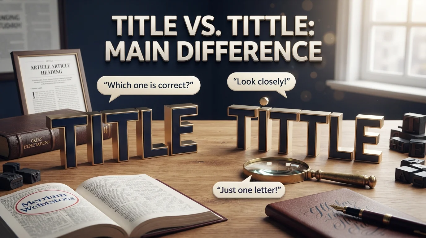 Title vs. Tittle Main Difference