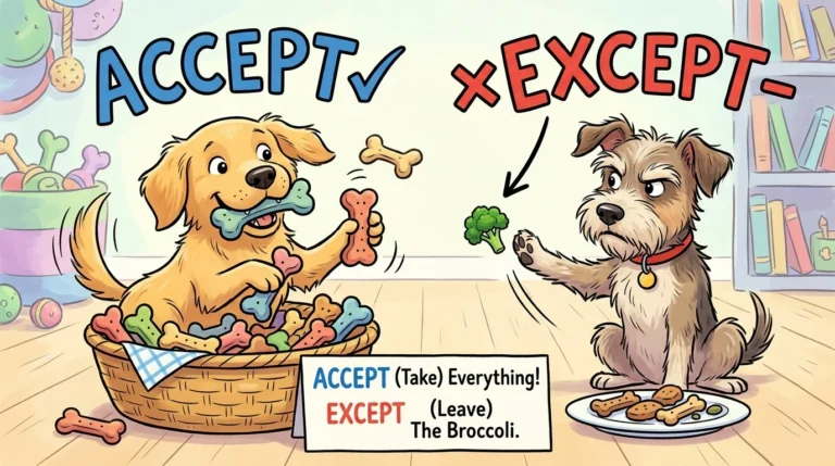 accept vs except