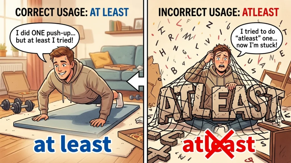 at least vs atleast