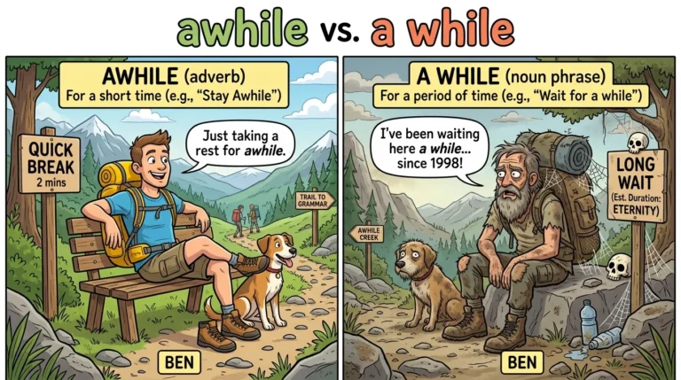 awhile vs a while
