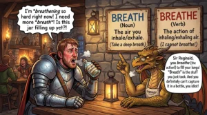 breath vs breathe