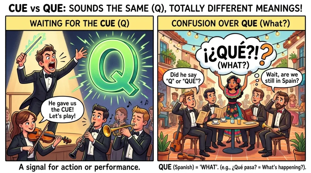 cue vs que