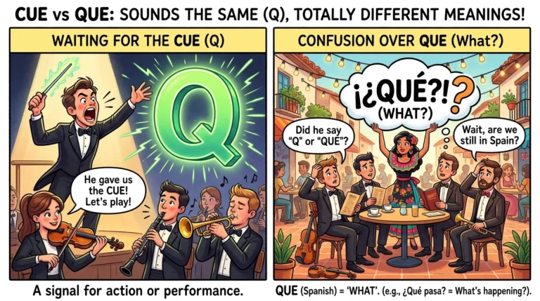 cue vs que
