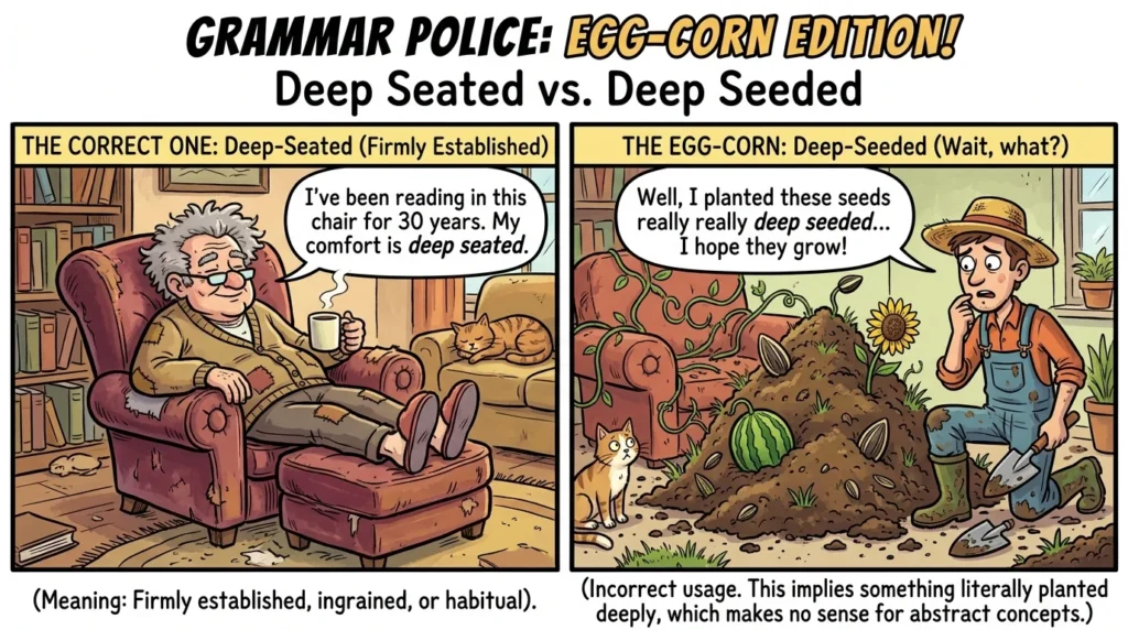 deep seeded vs deep seated