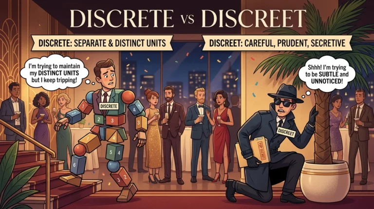 discrete vs discreet