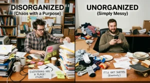 disorganized vs unorganized
