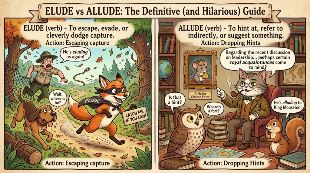 elude vs allude