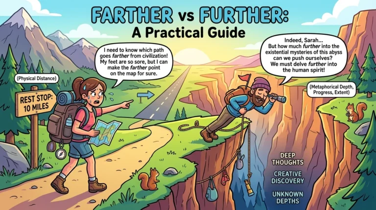 farther vs further