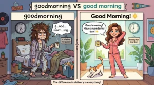goodmorning vs good morning
