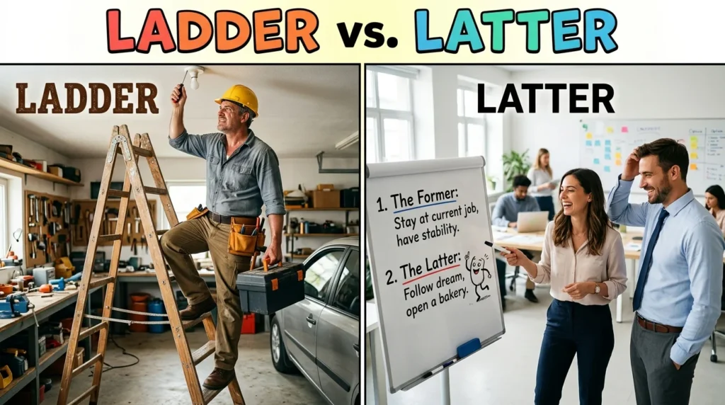 ladder vs latter