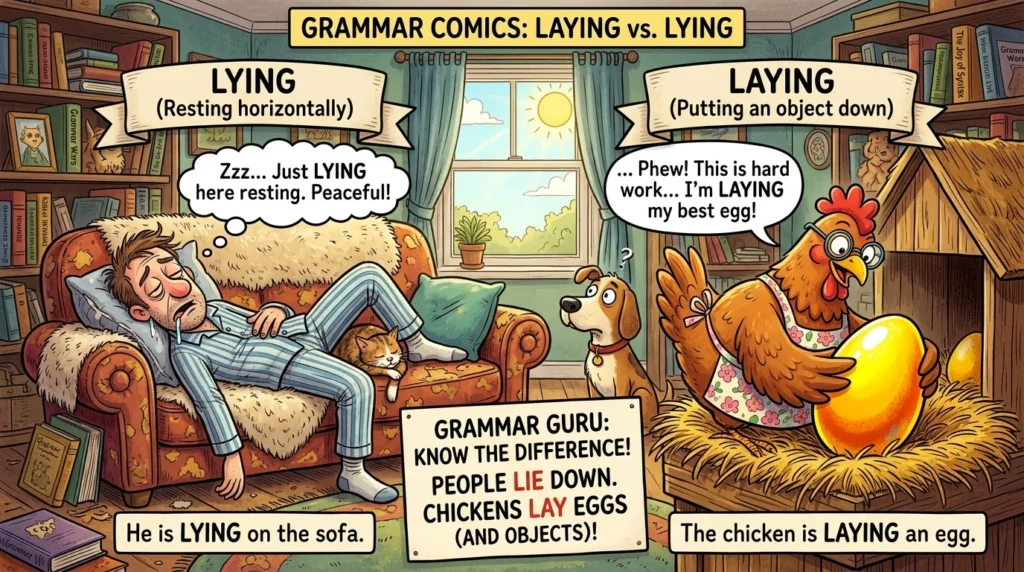 laying vs lying