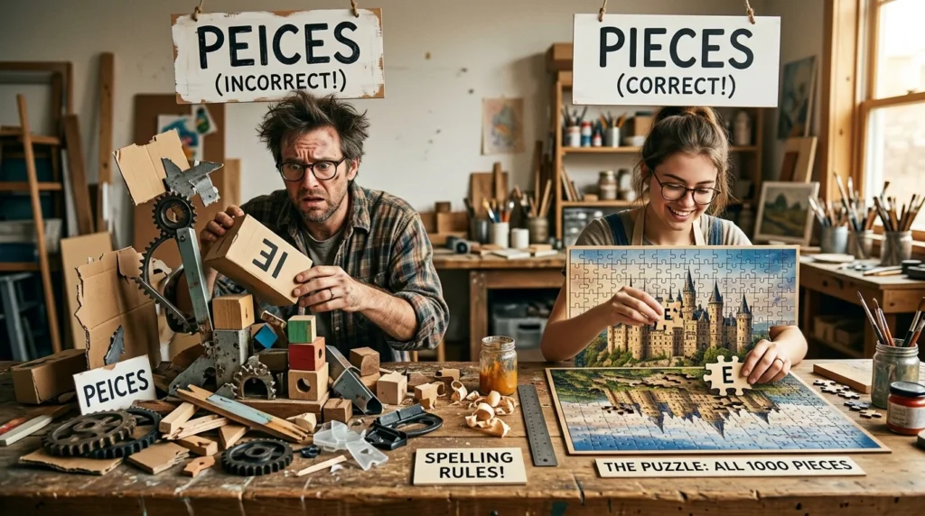 peices vs pieces