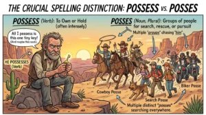 possess vs posses
