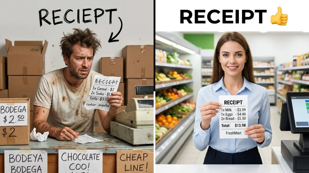 reciept vs receipt