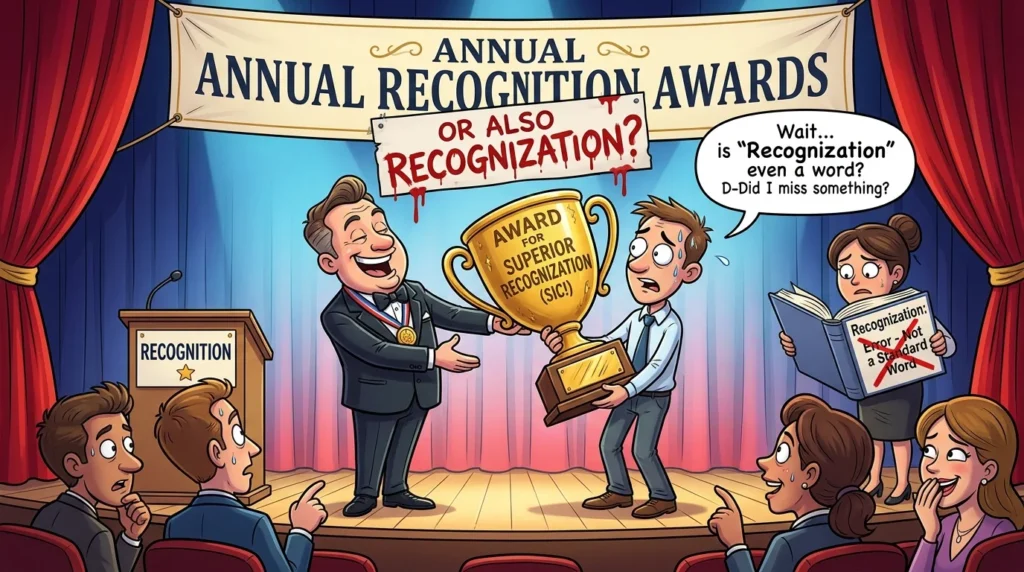 recognization vs recognition