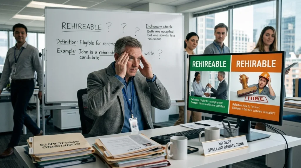 rehireable vs rehirable