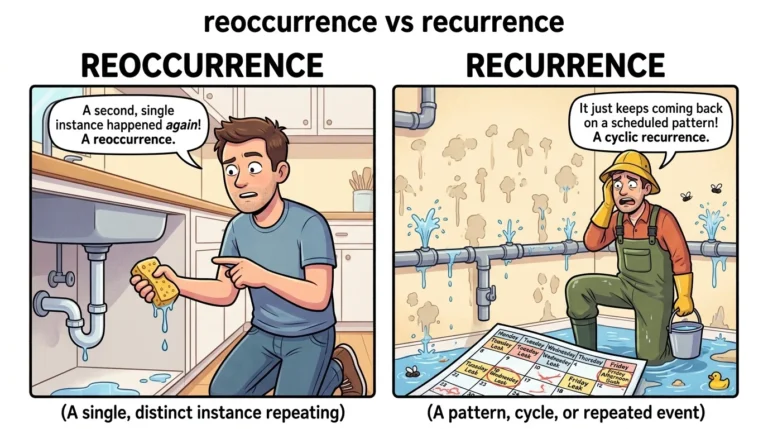 reoccurrence vs recurrence