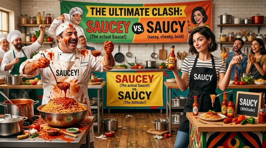 saucey vs saucy