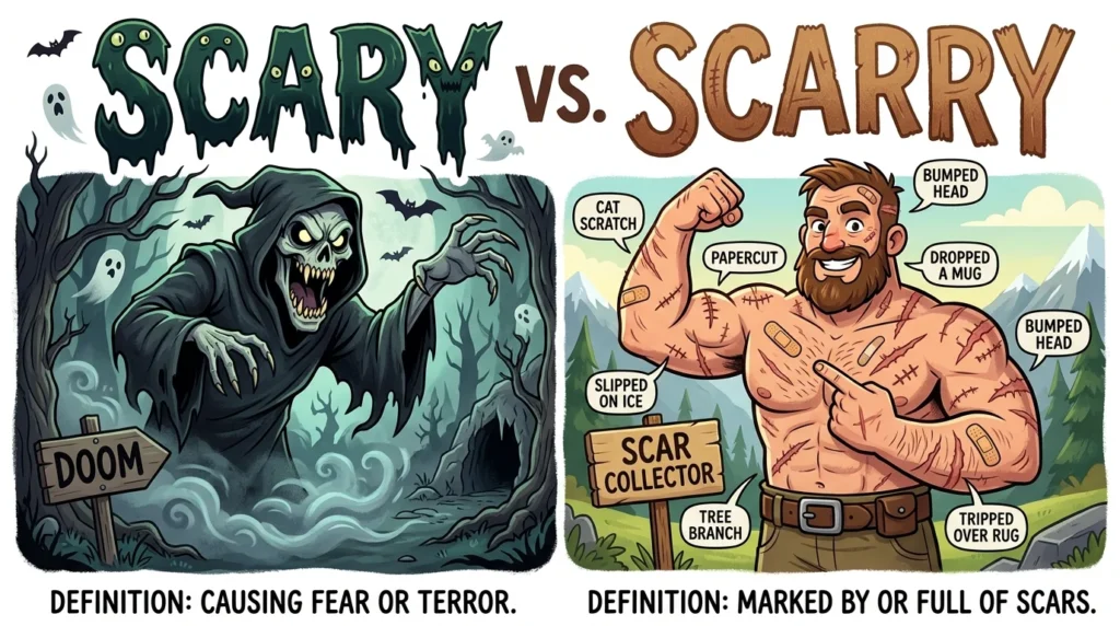 scary vs scarry