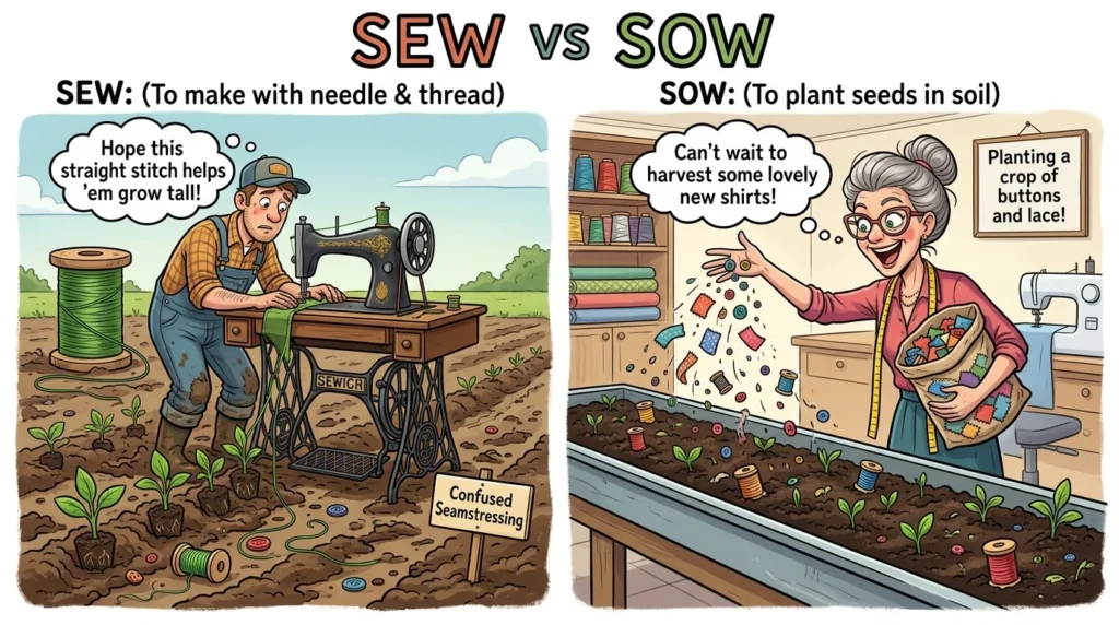 sew vs sow