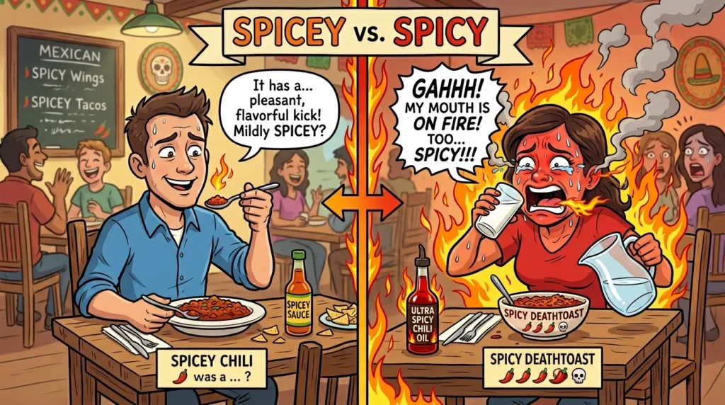 spicey vs spicy