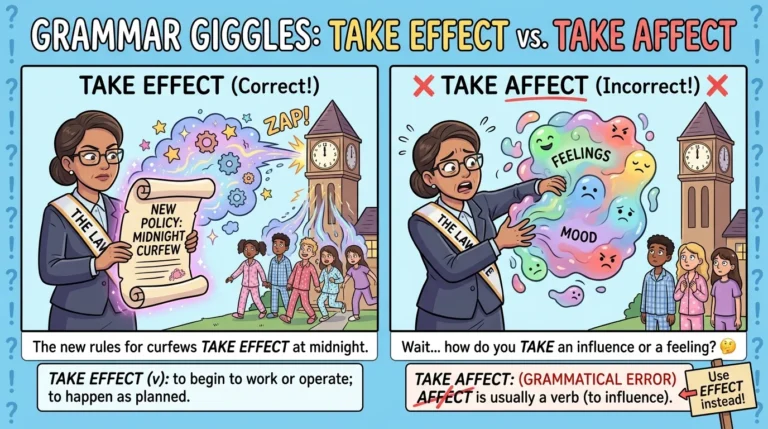 take effect vs take affect