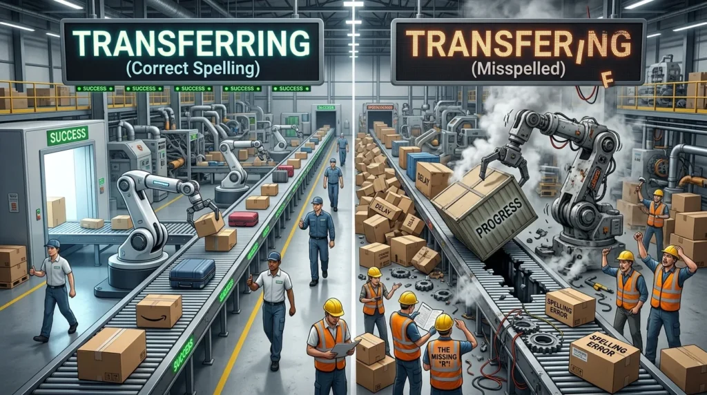 transferring vs transfering