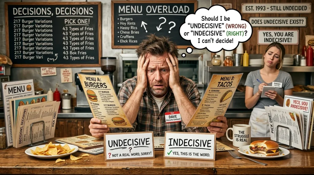 undecisive vs indecisive