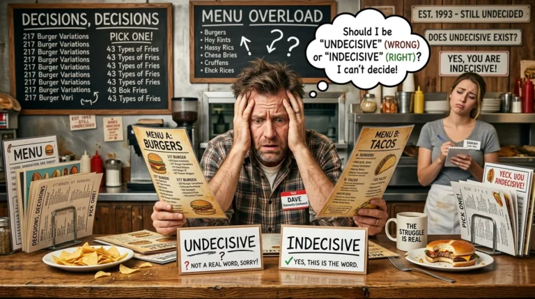 undecisive vs indecisive