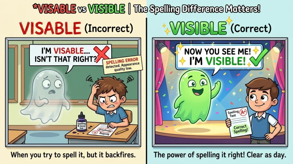visable vs visible