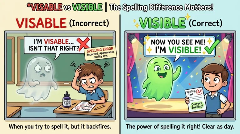 visable vs visible