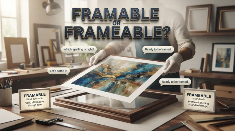 Framable or Frameable