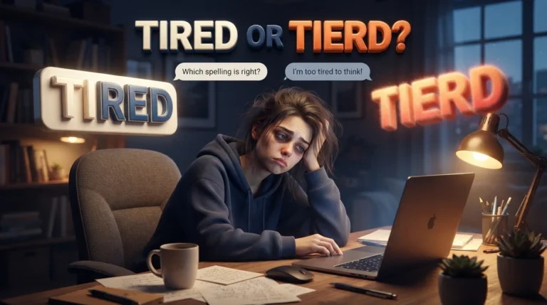 Tired or Tierd