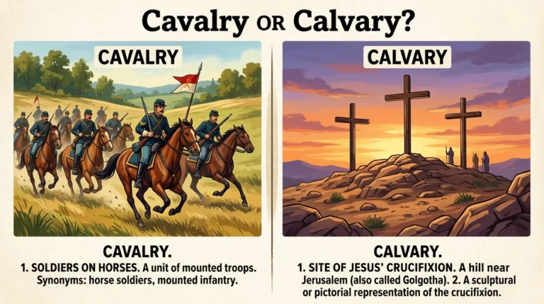 cavalry or calvary
