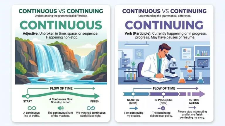 Continuous vs. Continuing