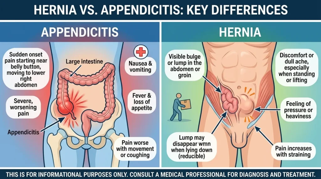 Hernia or Appendicitis