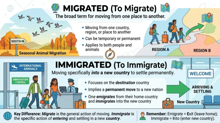 Immigrated vs. Migrated