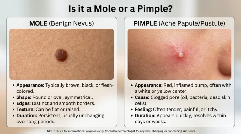 Mole vs. Pimple